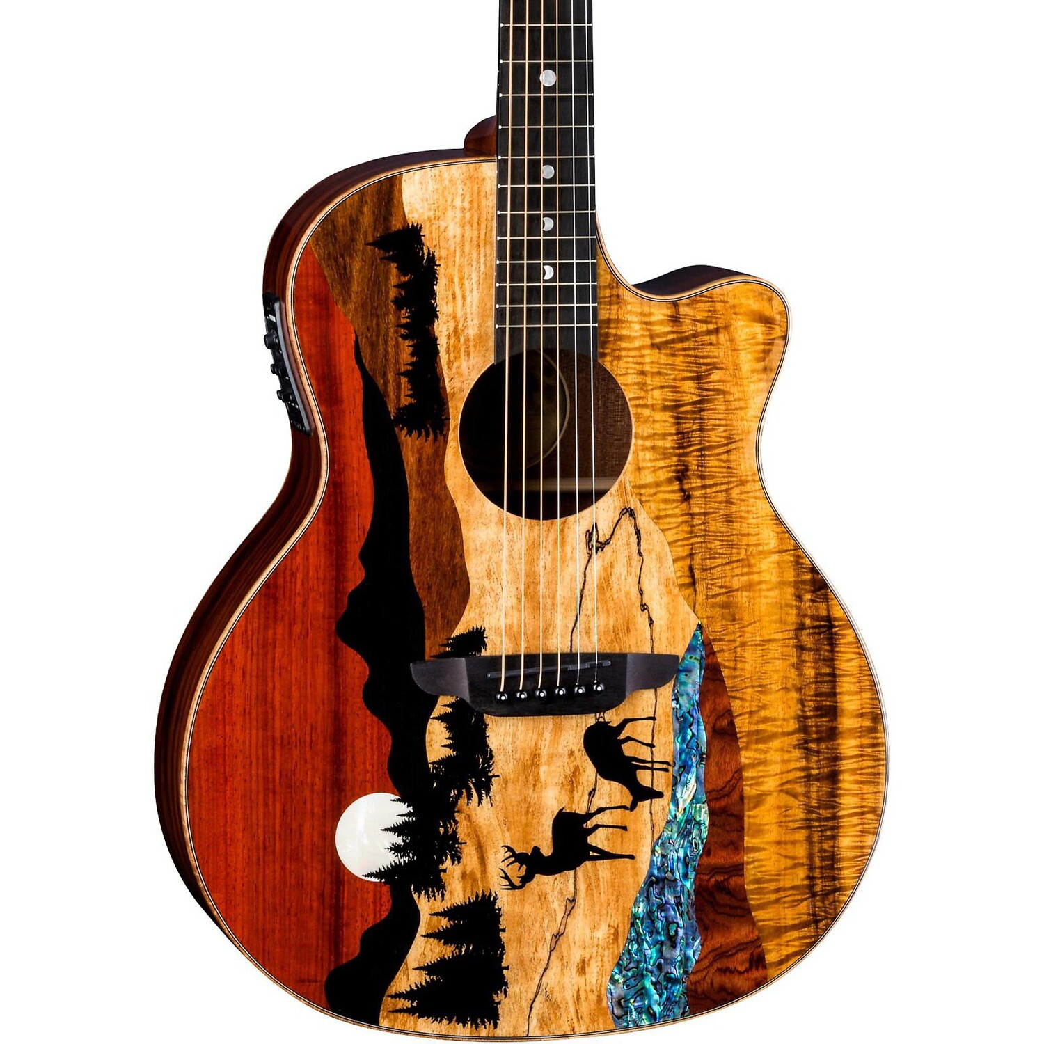Luna Guitars Vista Deer Акустически-электрическая гитара из тропического дерева Natural
Luna Guitars Vista Deer Акустически-электрическая гитара из тропического дерева Natural