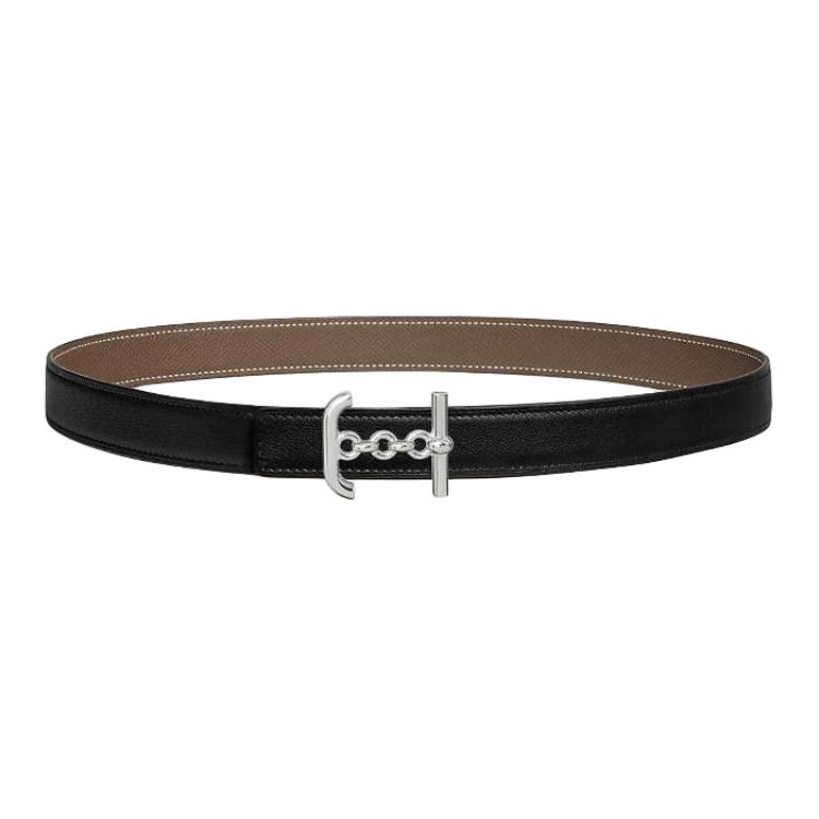 HERMES Кожаный женский ремень черный металлический с палладиевым покрытием 2.4 см, Black
HERMES Кожаный женский ремень черный металлический с палладиевым покрытием 2.4 см, Black