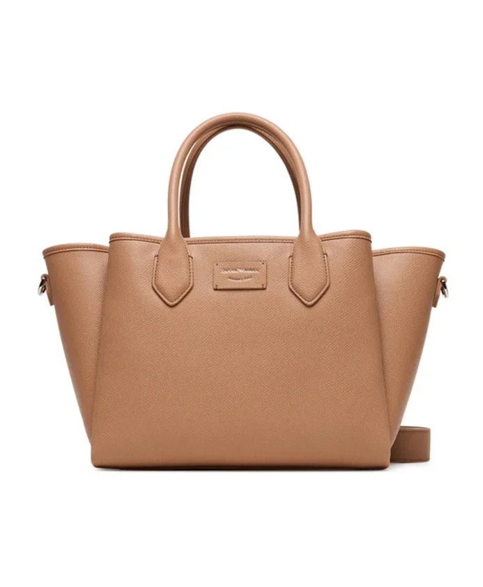 Стильная сумочка с логотипом и съемным ремешком. Emporio Armani, коричневый
Стильная сумочка с логотипом и съемным ремешком. Emporio Armani, коричневый