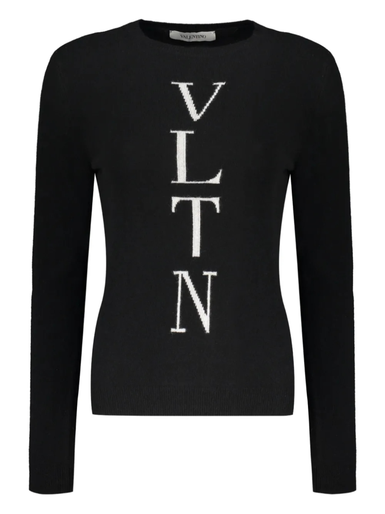 Джемпер с логотипом, связанный интарсией Valentino Garavani, черный
Джемпер с логотипом, связанный интарсией Valentino Garavani, черный