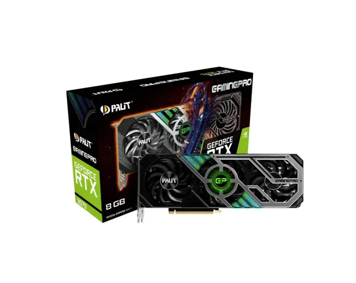 Видеокарта Palit NVIDIA GeForce RTX 3070, PA-RTX3070 GAMINGPRO 8G V1 LHR, 8ГБ, GDDR6, LHR, Ret NE63070019P2-1041A / LHR
Видеокарта Palit NVIDIA GeForce RTX 3070, PA-RTX3070 GAMINGPRO 8G V1 LHR, 8ГБ, GDDR6, LHR, Ret NE63070019P2-1041A / LHR