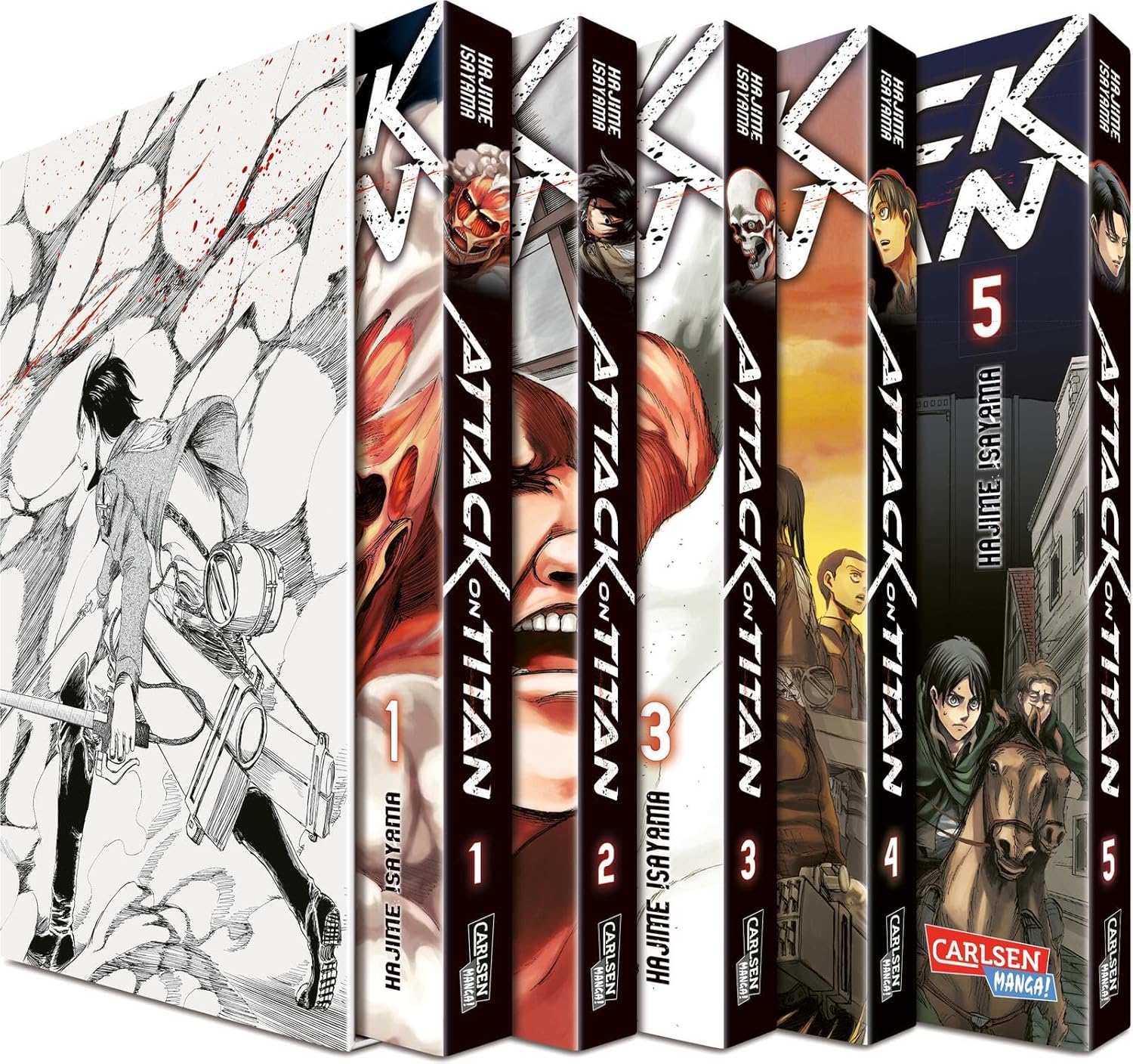 Attack on Titan Bnde 1-5 im (Carlsen Verlag GmbH)
Attack on Titan Bnde 1-5 im (Carlsen Verlag GmbH)