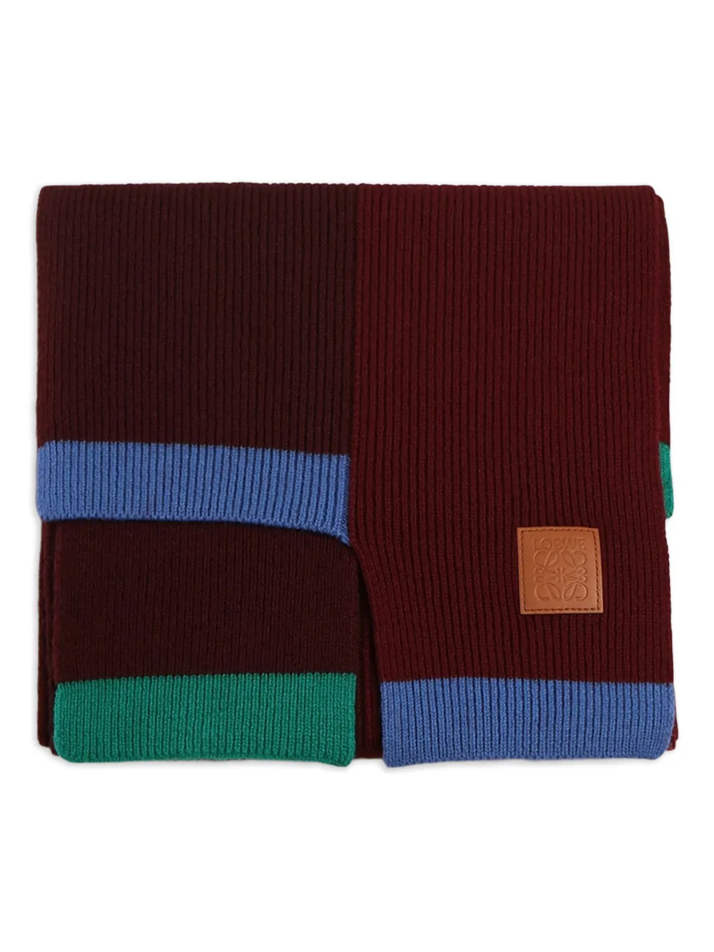 Шарф в стиле колор-блок Loewe, красный
Шарф в стиле колор-блок Loewe, красный