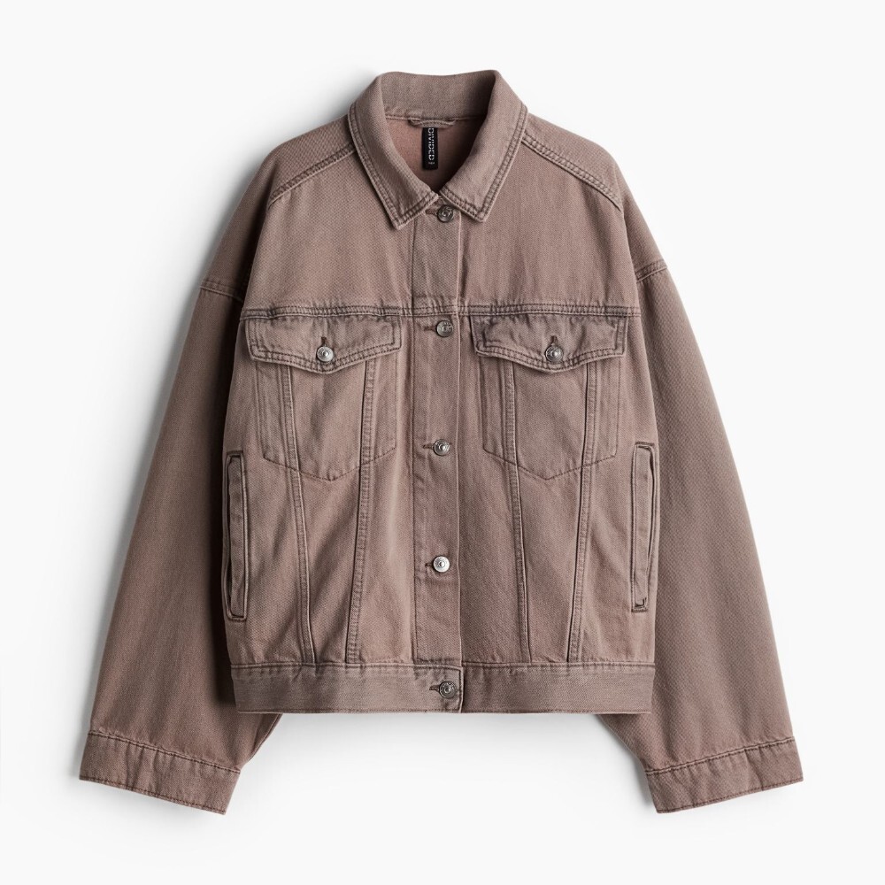 Джинсовая куртка H&M Gathered With Flared Skirt, серо-коричневый
Джинсовая куртка H&M Gathered With Flared Skirt, серо-коричневый