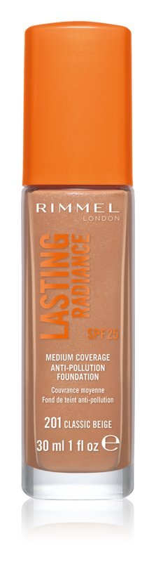 Осветляющий тональный крем SPF 25 Rimmel Lasting Radiance, оттенок 201 Classic Beige 30 мл
Осветляющий тональный крем SPF 25 Rimmel Lasting Radiance, оттенок 201 Classic Beige 30 мл