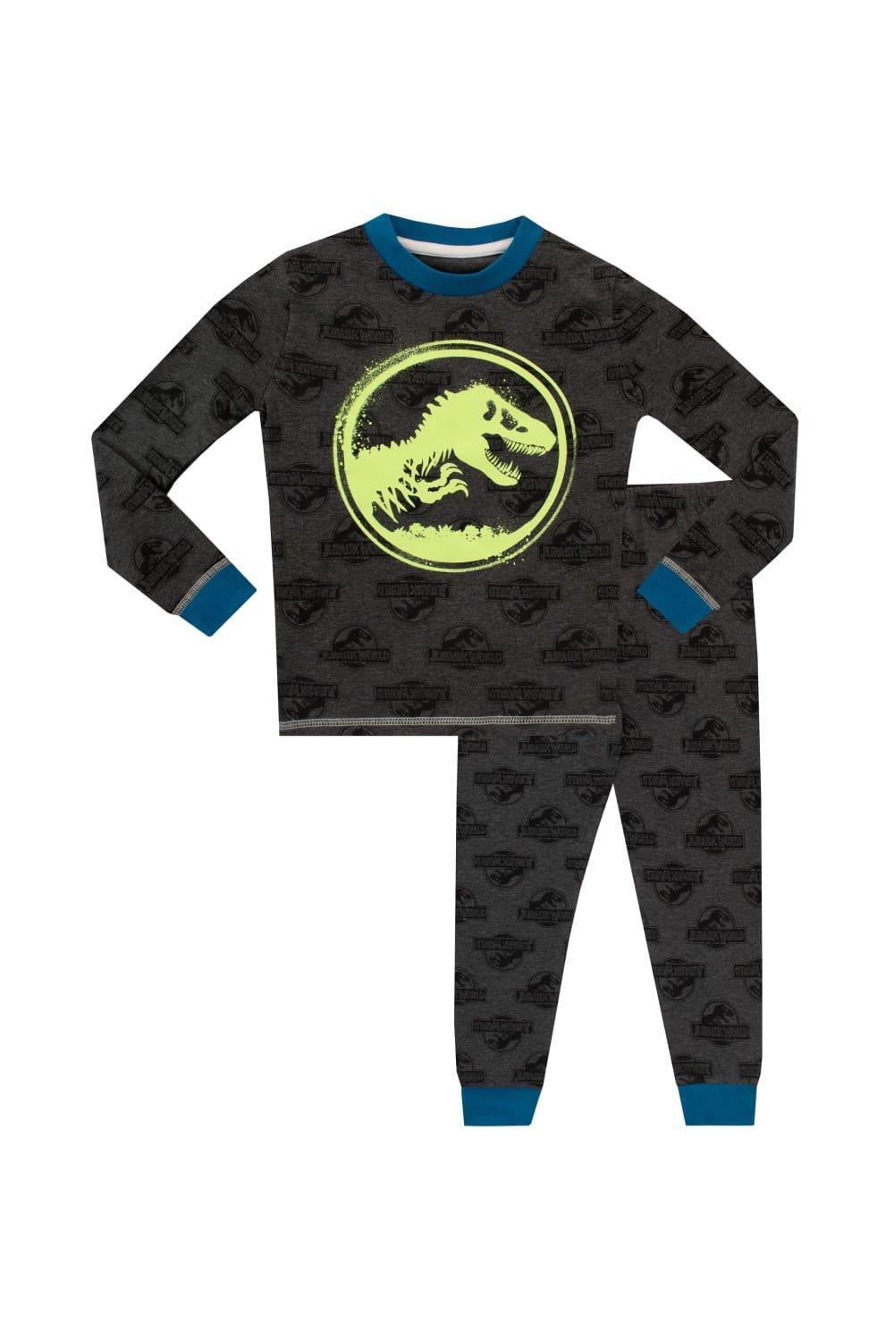 Плотная пижама с динозавром светится в темноте Jurassic World, серый
Плотная пижама с динозавром светится в темноте Jurassic World, серый