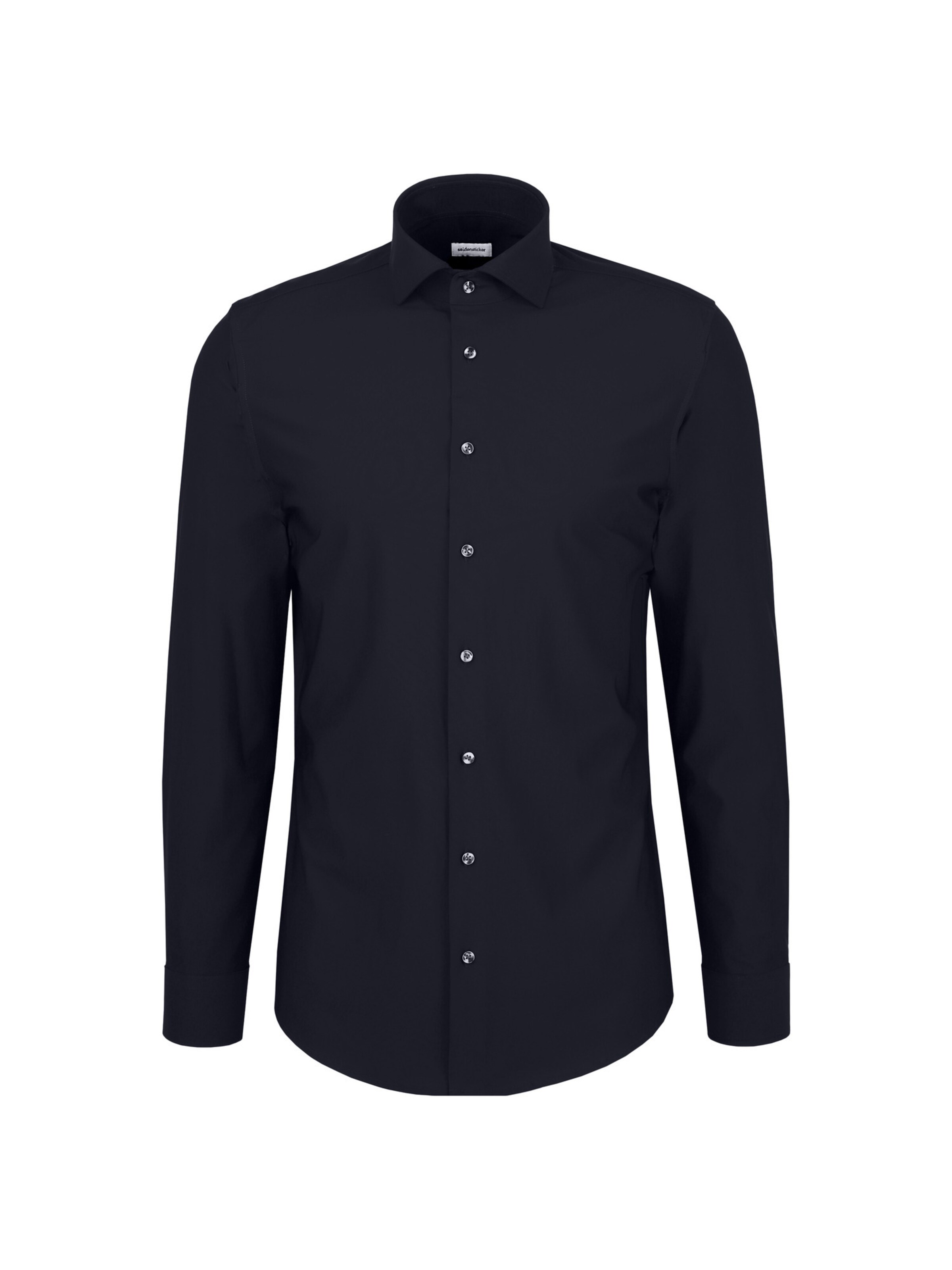 SEIDENSTICKER Деловая рубашка приталенного кроя в черном цвете
SEIDENSTICKER Деловая рубашка приталенного кроя в черном цвете