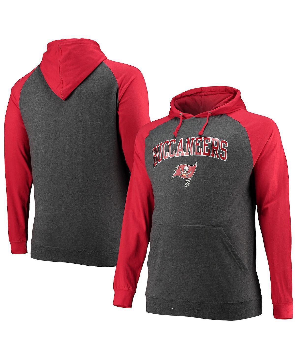Мужская фирменная толстовка с капюшоном tampa bay buccaneers красного и меланжевого угольно-черного цвета, большая и высокая, легкая пуловер с капюшоном реглан Fanatics, мульти
Мужская фирменная толстовка с капюшоном tampa bay buccaneers красного и меланжевого угольно-черного цвета, большая и высокая, легкая пуловер с капюшоном реглан Fanatics, мульти