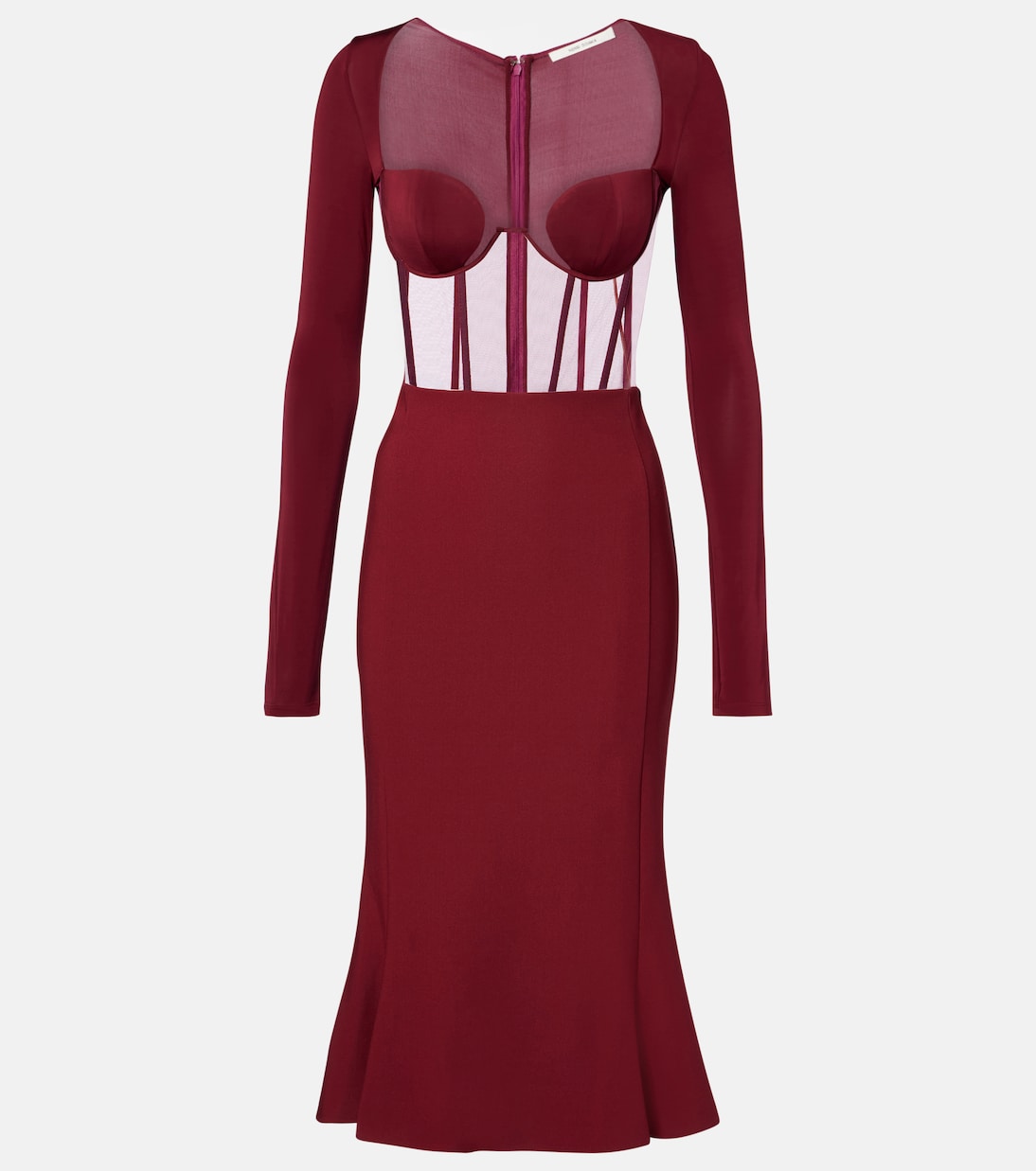 Платье-корсет с панелями Nensi Dojaka, бордовый
Платье-корсет с панелями Nensi Dojaka, бордовый