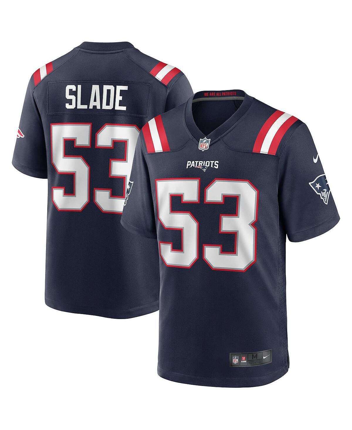Мужская футболка chris slade navy new england patriots game для пенсионеров Nike, синий
Мужская футболка chris slade navy new england patriots game для пенсионеров Nike, синий