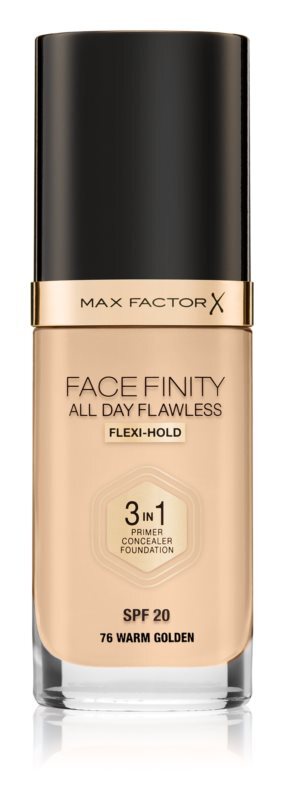 Тональный крем повышенной стойкости SPF 20 Max Factor Facefinity All Day Flawless, оттенок 76 Warm гolden 30 мл
Тональный крем повышенной стойкости SPF 20 Max Factor Facefinity All Day Flawless, оттенок 76 Warm гolden 30 мл