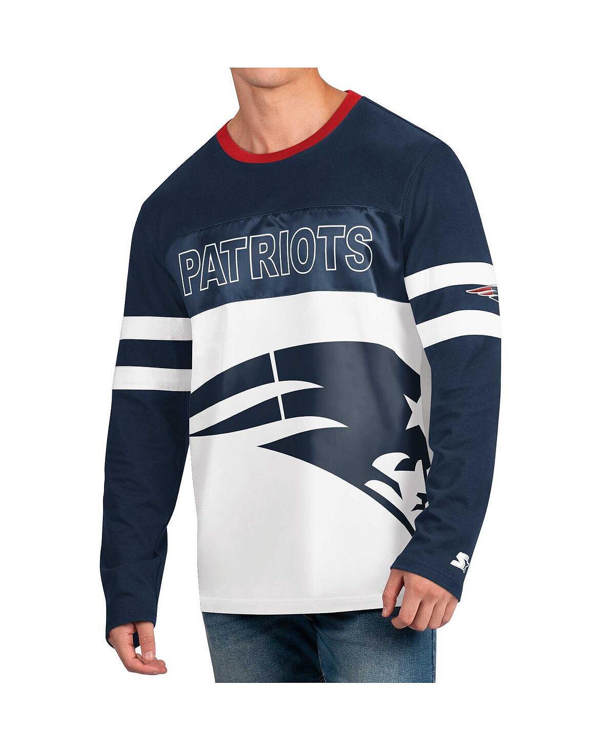Мужская темно-синяя, белая футболка с длинным рукавом new england patriots halftime Starter, мульти
Мужская темно-синяя, белая футболка с длинным рукавом new england patriots halftime Starter, мульти