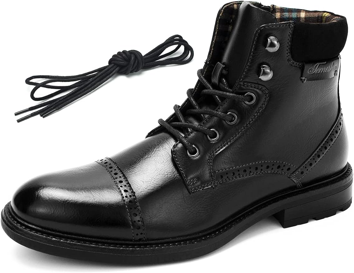 Мужские повседневные мотоциклетные ботинки Temeshu с шнуровкой, классические боевые ботинки до щиколотки (с шнурками) HH06, черный
Мужские повседневные мотоциклетные ботинки Temeshu с шнуровкой, классические боевые ботинки до щиколотки (с шнурками) HH06, черный