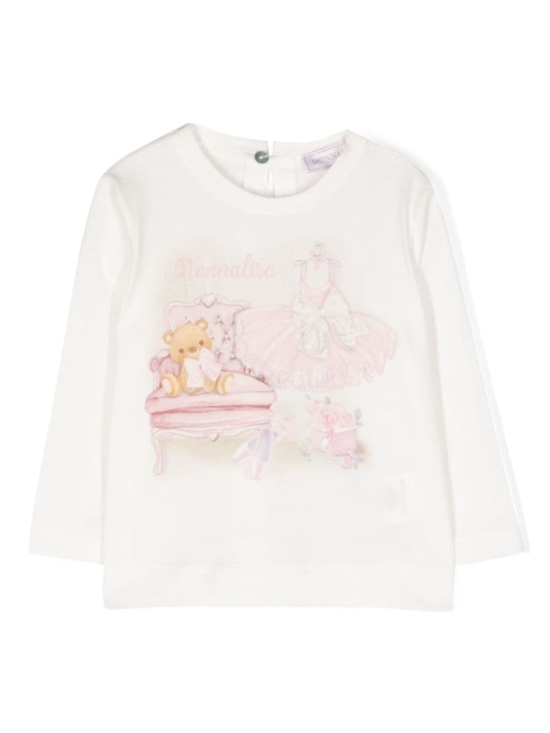 Monnalisa футболка с длинными рукавами и принтом, белый
Monnalisa футболка с длинными рукавами и принтом, белый