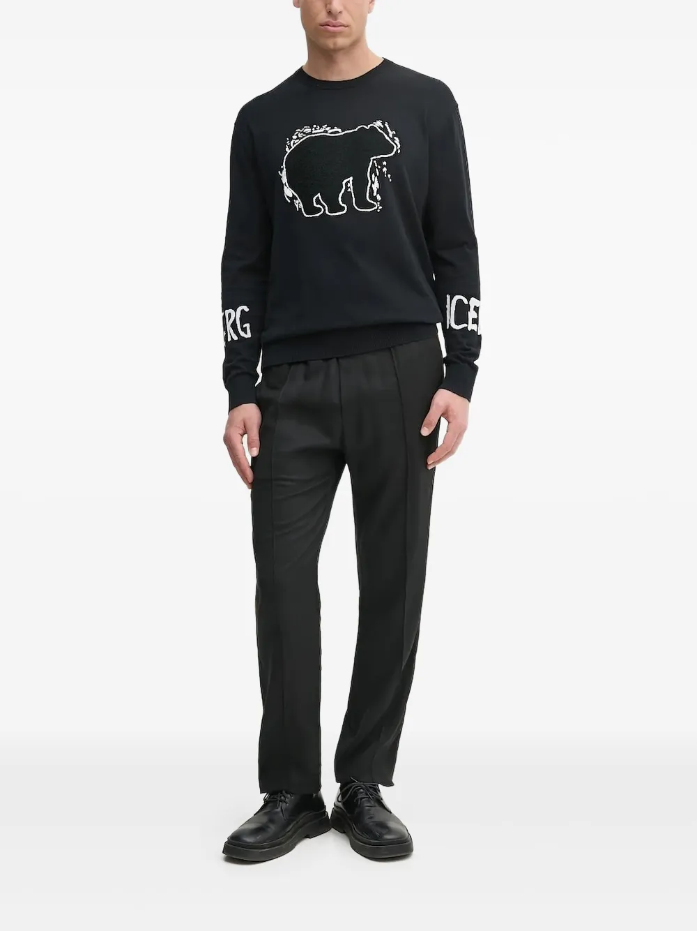 Свитер с вышивкой Iceberg, черный
Свитер с вышивкой Iceberg, черный