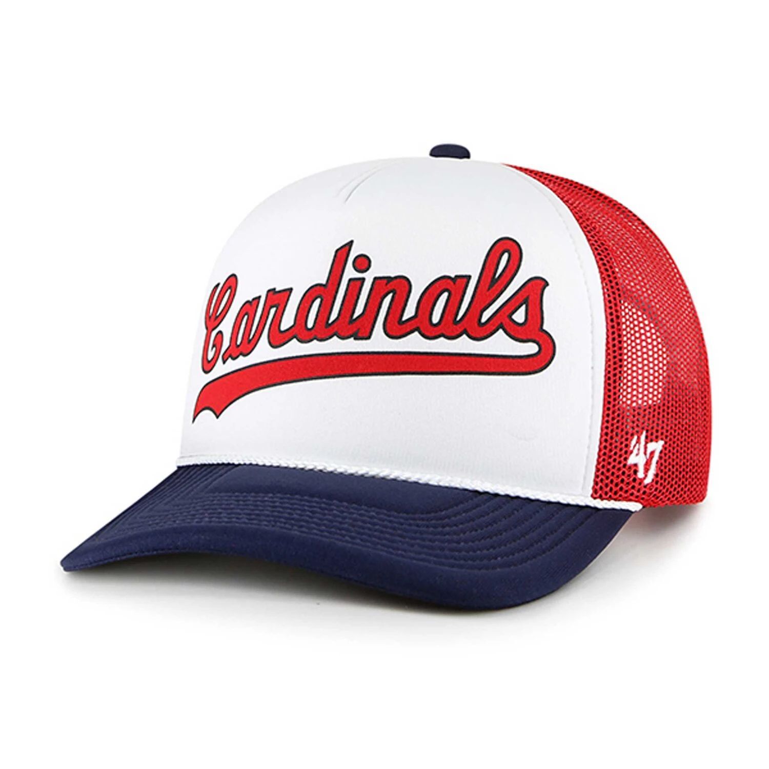 Мужская белая кепка St. Louis Cardinals из пеноматериала с надписью Trucker Snapback '47
Мужская белая кепка St. Louis Cardinals из пеноматериала с надписью Trucker Snapback '47