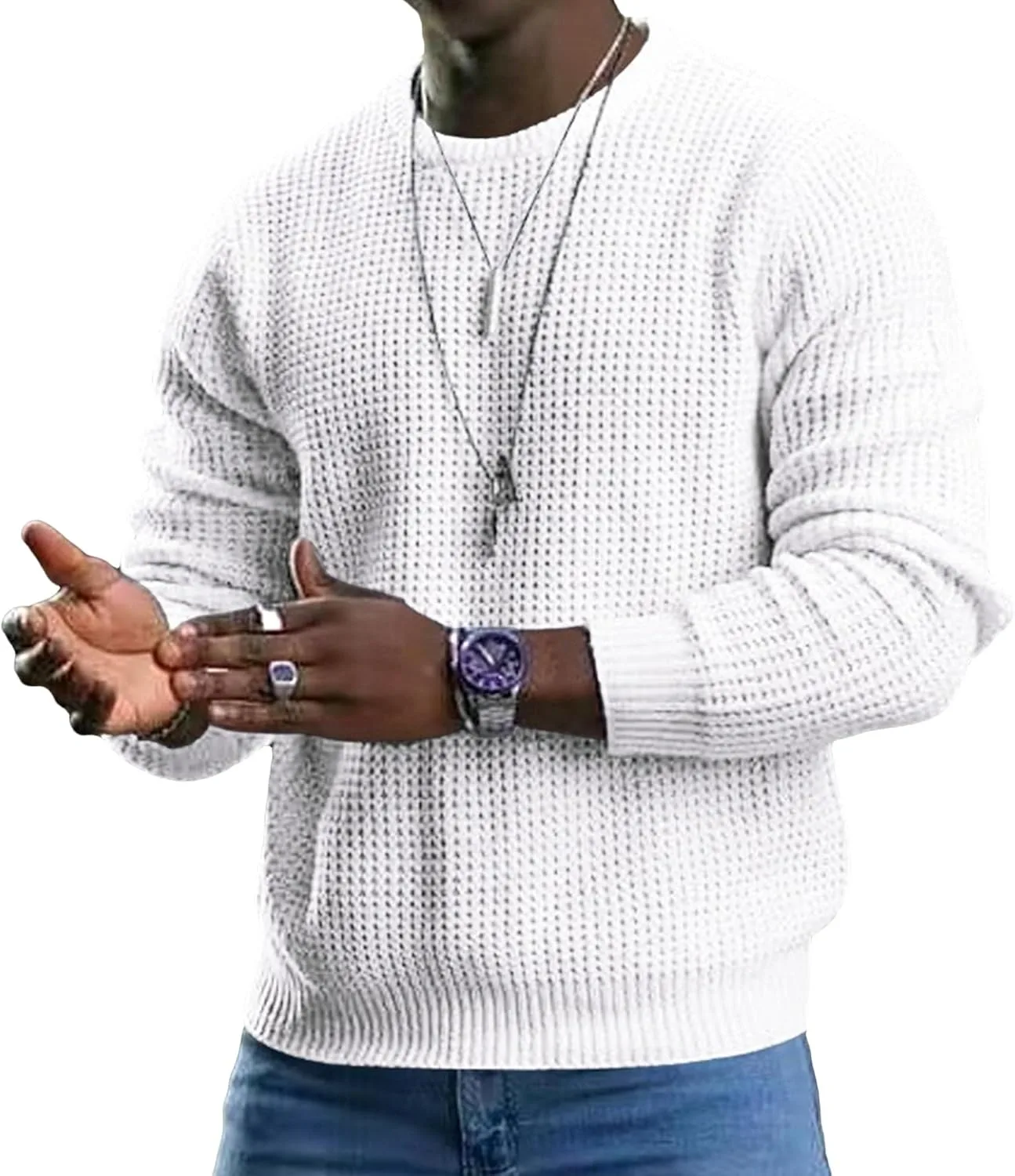 Мужской модный свитер Maiyifu-GJ Slim Fit с круглым вырезом
Мужской модный свитер Maiyifu-GJ Slim Fit с круглым вырезом