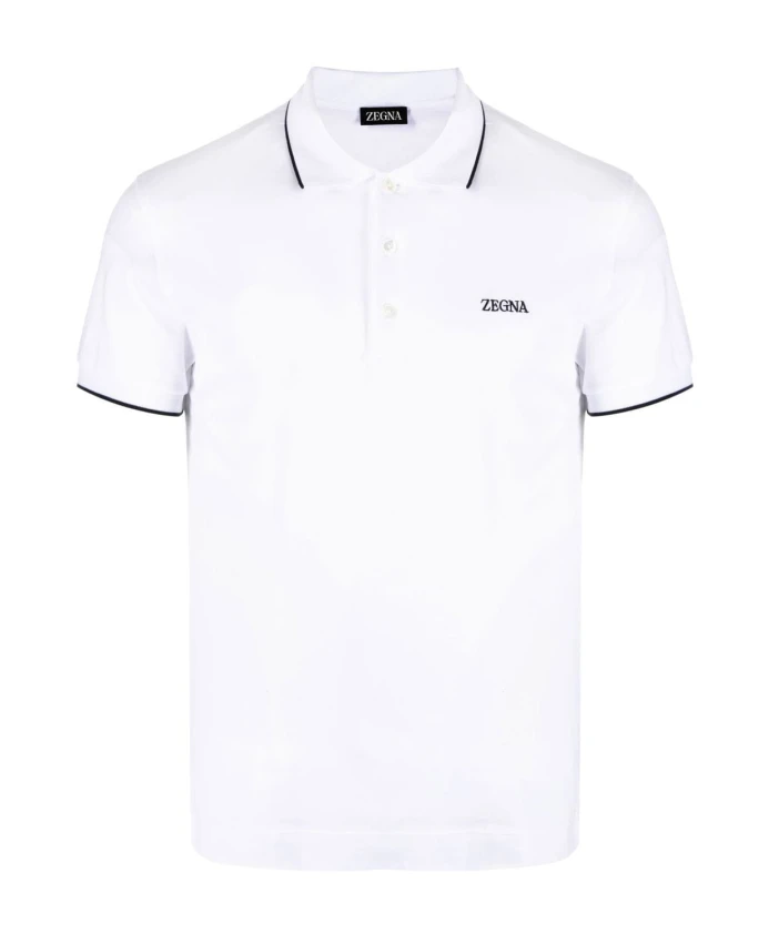 Белая хлопковая рубашка-поло с логотипом Zegna, белый
Белая хлопковая рубашка-поло с логотипом Zegna, белый