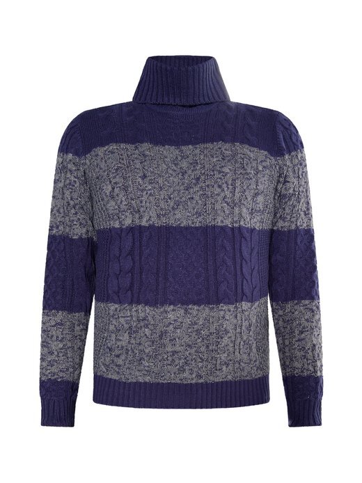 Свитер косой вязки Mo, серый 
Свитер косой вязки Mo, серый