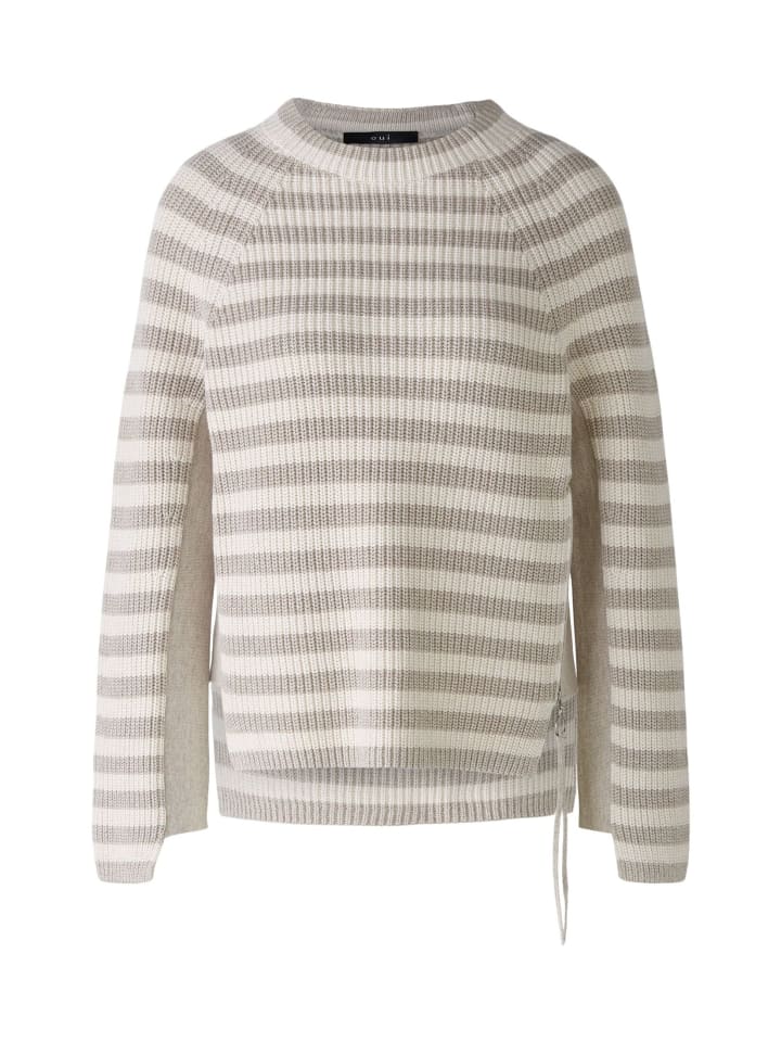 Пуловер Oui Pullover RUBI, цвет lt brown white 
Пуловер Oui Pullover RUBI, цвет lt brown white