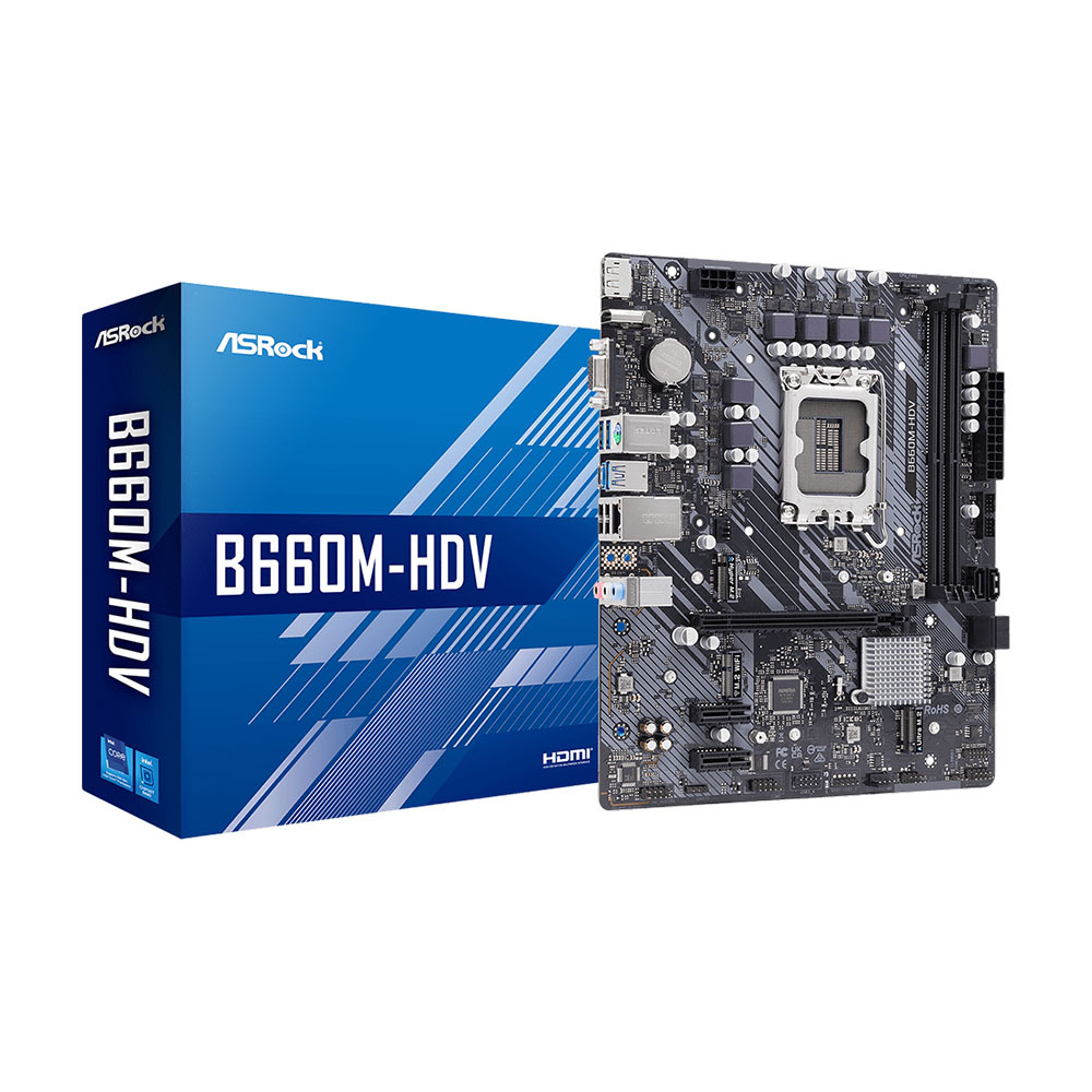 Материнская плата ASRock B660M-HDV, LGA1700, DDR4
Материнская плата ASRock B660M-HDV, LGA1700, DDR4
