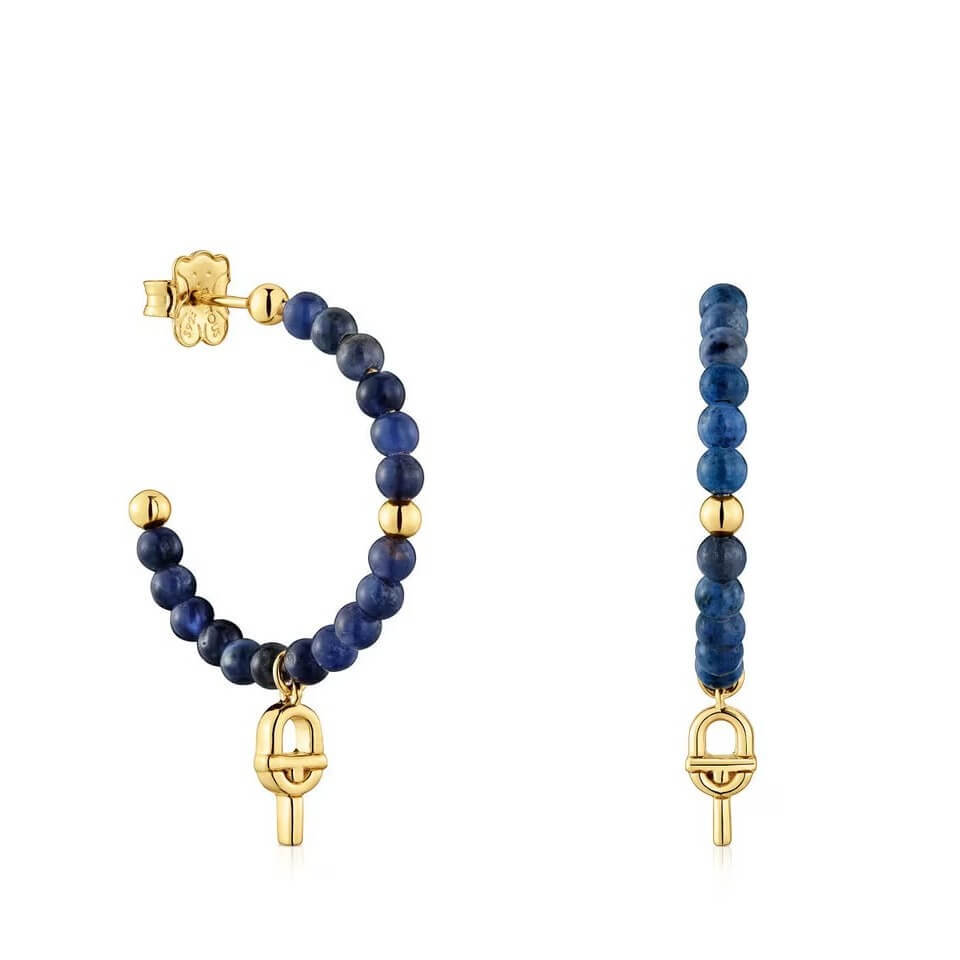 Серьги-кольца Tous Manifesto, серебро с 18-каратным золотым покрытием/содалит
Серьги-кольца Tous Manifesto, серебро с 18-каратным золотым покрытием/содалит