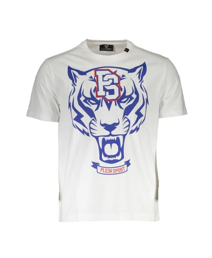 Яркая белая хлопковая футболка Plein Sport, белый
Яркая белая хлопковая футболка Plein Sport, белый