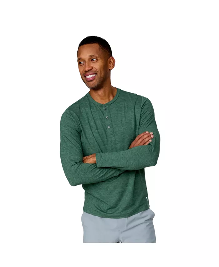 Мужская футболка с длинным рукавом Henley Free Country, зеленый
Мужская футболка с длинным рукавом Henley Free Country, зеленый