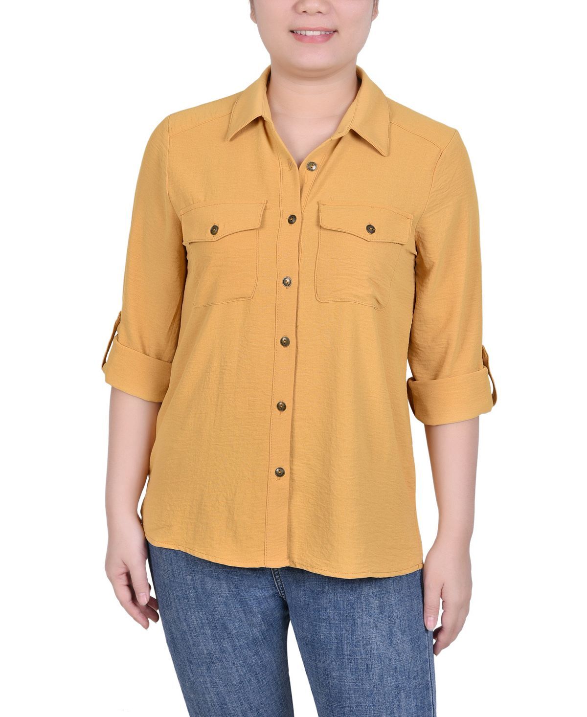 Женская блузка с длинными рукавами и язычками NY Collection
Женская блузка с длинными рукавами и язычками NY Collection