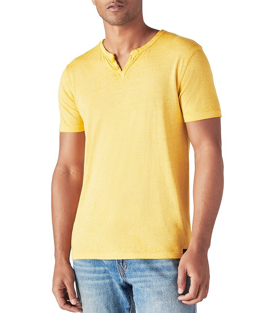 Футболка Henley с короткими рукавами Lucky Brand Venice Burnout Notch Neck, желтый
Футболка Henley с короткими рукавами Lucky Brand Venice Burnout Notch Neck, желтый
