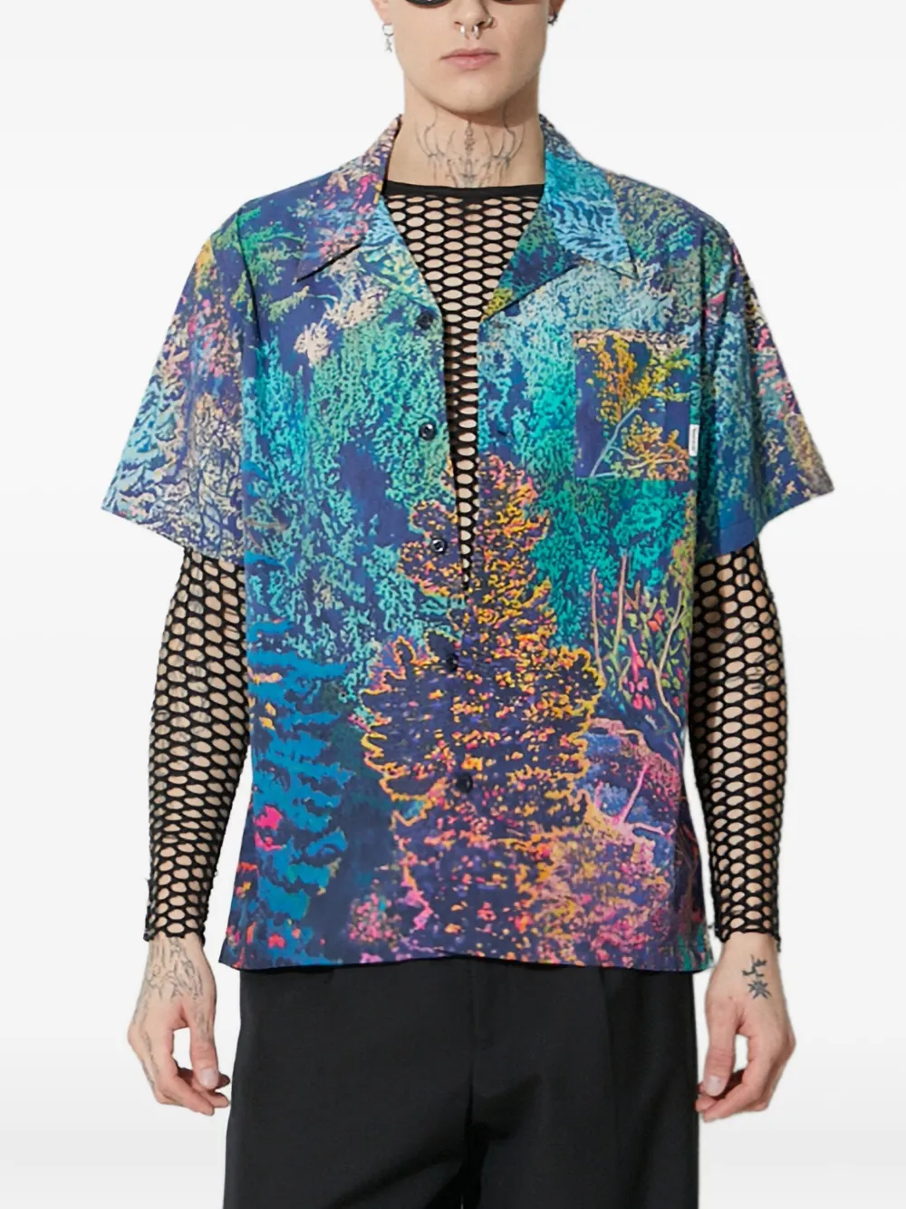 Рубашка с короткими рукавами и принтом рифа Billionaire Boys Club, синий
Рубашка с короткими рукавами и принтом рифа Billionaire Boys Club, синий