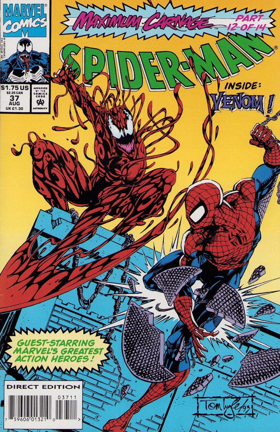 Spider-Man, Maximum Carnage, Part 12 of 14, #37, August 1993 (Generic)
Spider-Man, Maximum Carnage, Part 12 of 14, #37, August 1993 (Generic)