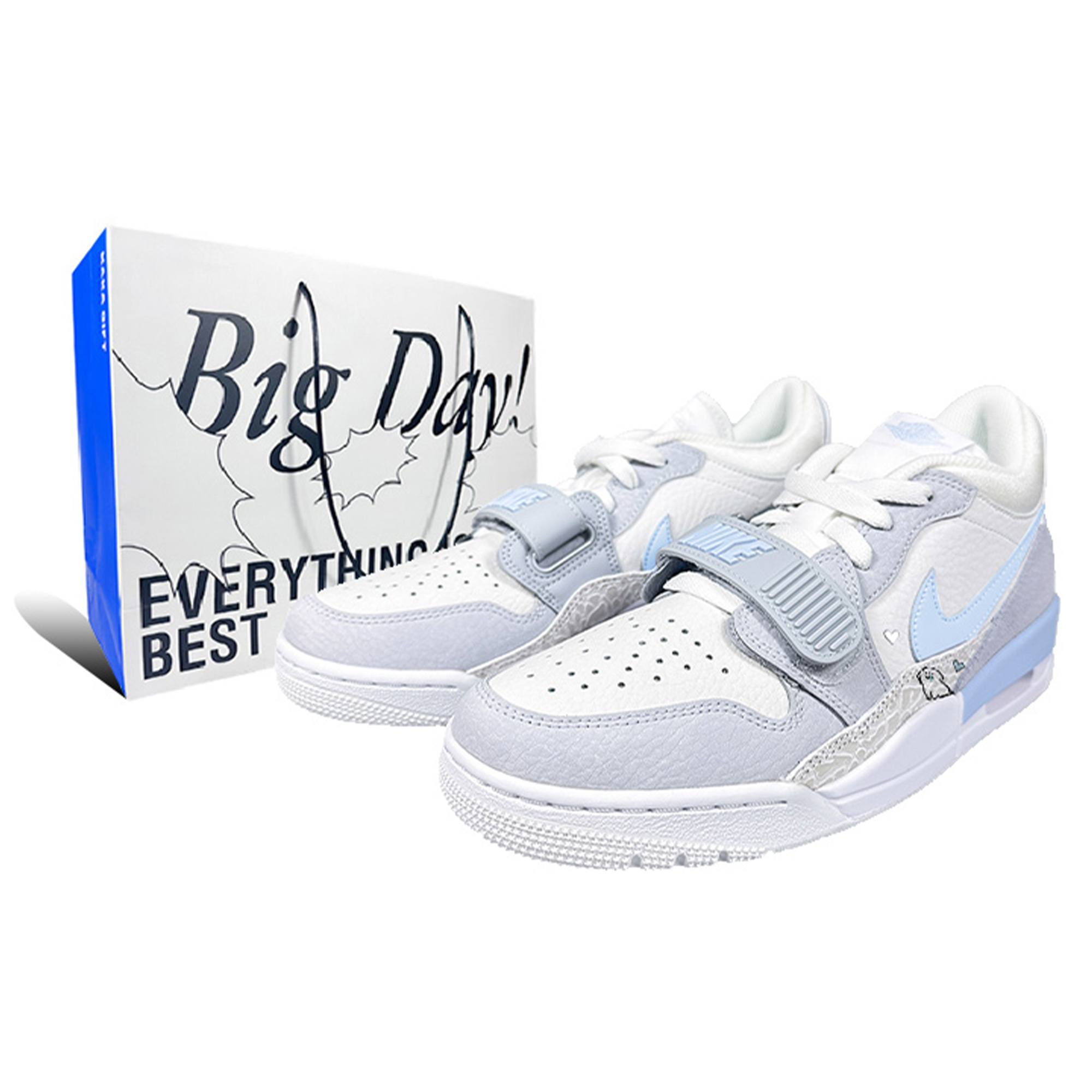 Jordan Баскетбольные кроссовки Legacy 312 с низким верхом, износостойкие, антискользящие, мужские, синие, белые
Jordan Баскетбольные кроссовки Legacy 312 с низким верхом, износостойкие, антискользящие, мужские, синие, белые