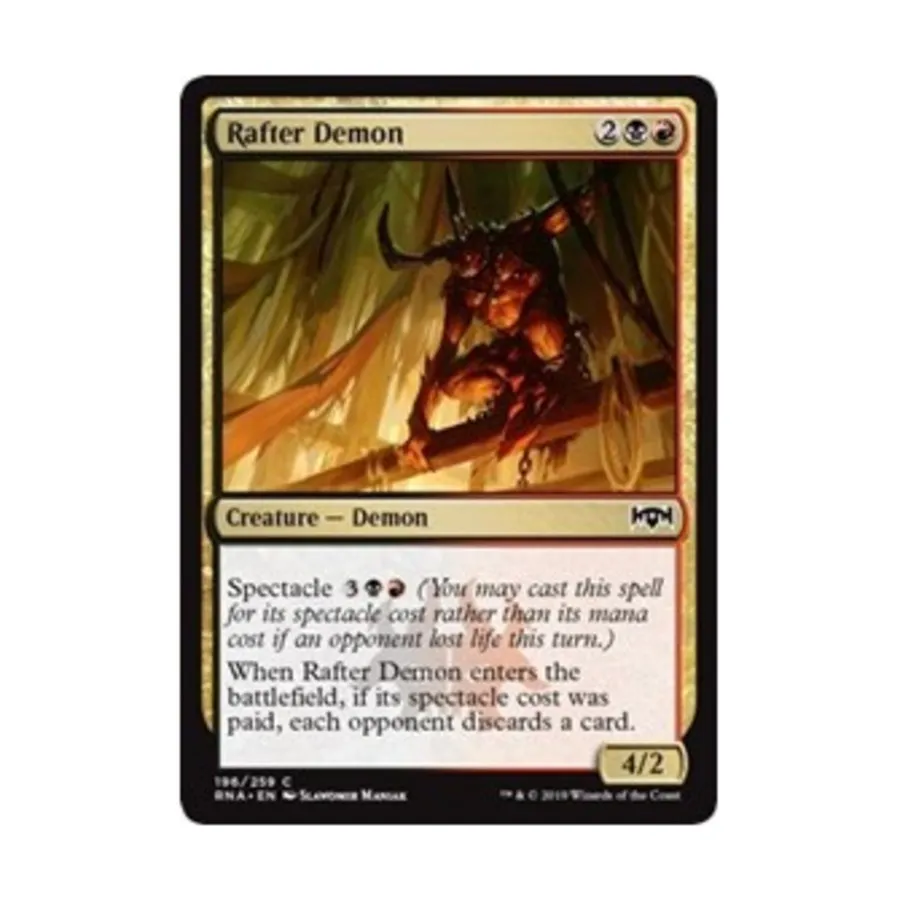 CCG Стропильный Демон (клавиша C), MTG - Ravnica Allegiance
CCG Стропильный Демон (клавиша C), MTG - Ravnica Allegiance