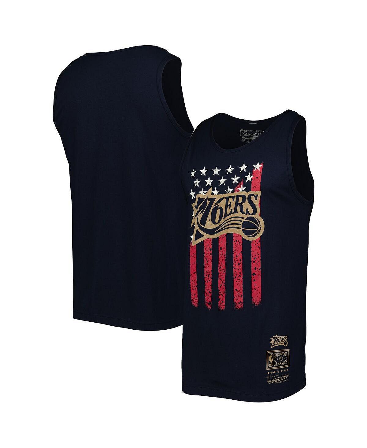 Мужская темно-синяя майка philadelphia 76ers hardwood classics americana stars and stripes Mitchell & Ness, синий
Мужская темно-синяя майка philadelphia 76ers hardwood classics americana stars and stripes Mitchell & Ness, синий