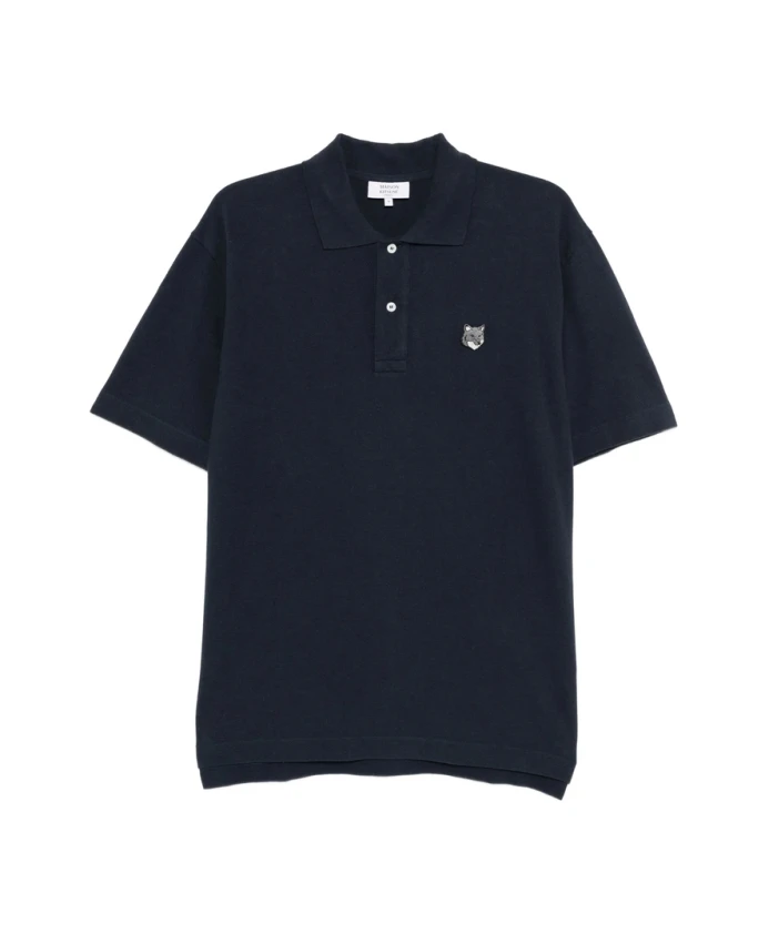 Темно-Синий свитер с воротником-поло Maison Kitsunã, синий
Темно-Синий свитер с воротником-поло Maison Kitsunã, синий