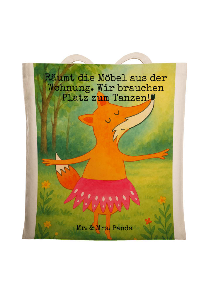 Mr. & Mrs. Panda Джутовая сумка с изображением лисы-балерины и надписью белого цвета
Mr. & Mrs. Panda Джутовая сумка с изображением лисы-балерины и надписью белого цвета