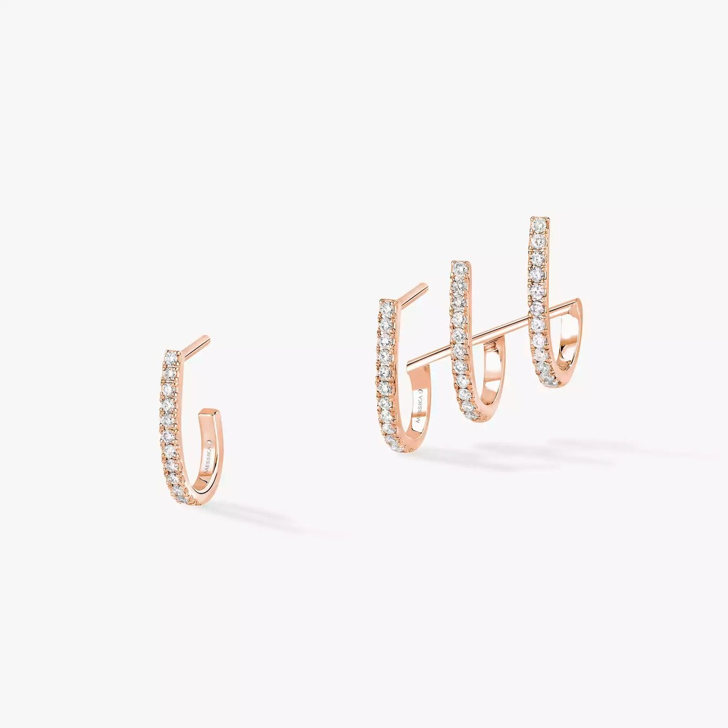 Серьги Messika Multi-créoles Gatsby, розовое золото/бриллиант
Серьги Messika Multi-créoles Gatsby, розовое золото/бриллиант