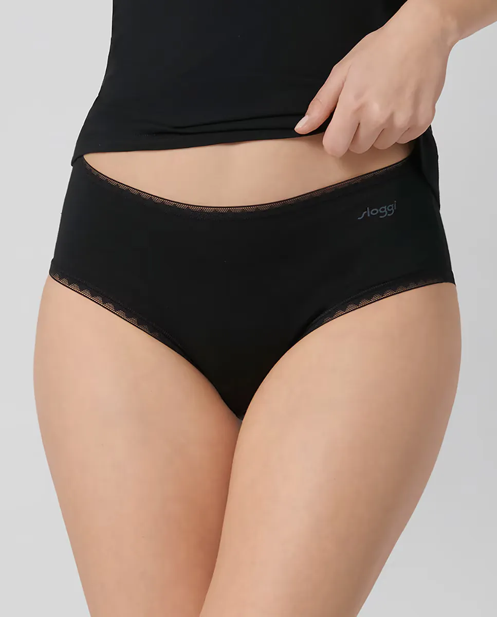 Комплект из 2 классических кружевных трусиков Sloggi, черный
Комплект из 2 классических кружевных трусиков Sloggi, черный