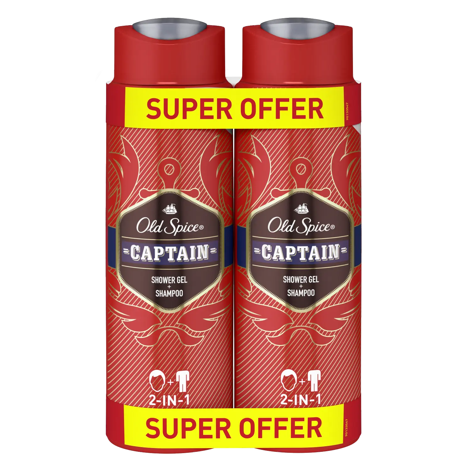 Old Spice Captain гель для душа и шампунь для мужчин, 2х400 мл/1 упаковка.
Old Spice Captain гель для душа и шампунь для мужчин, 2х400 мл/1 упаковка.