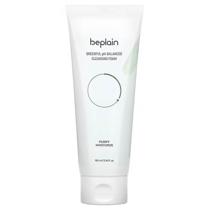 Greenful pH-сбалансированная очищающая пенка Beplain, 160 мл
Greenful pH-сбалансированная очищающая пенка Beplain, 160 мл