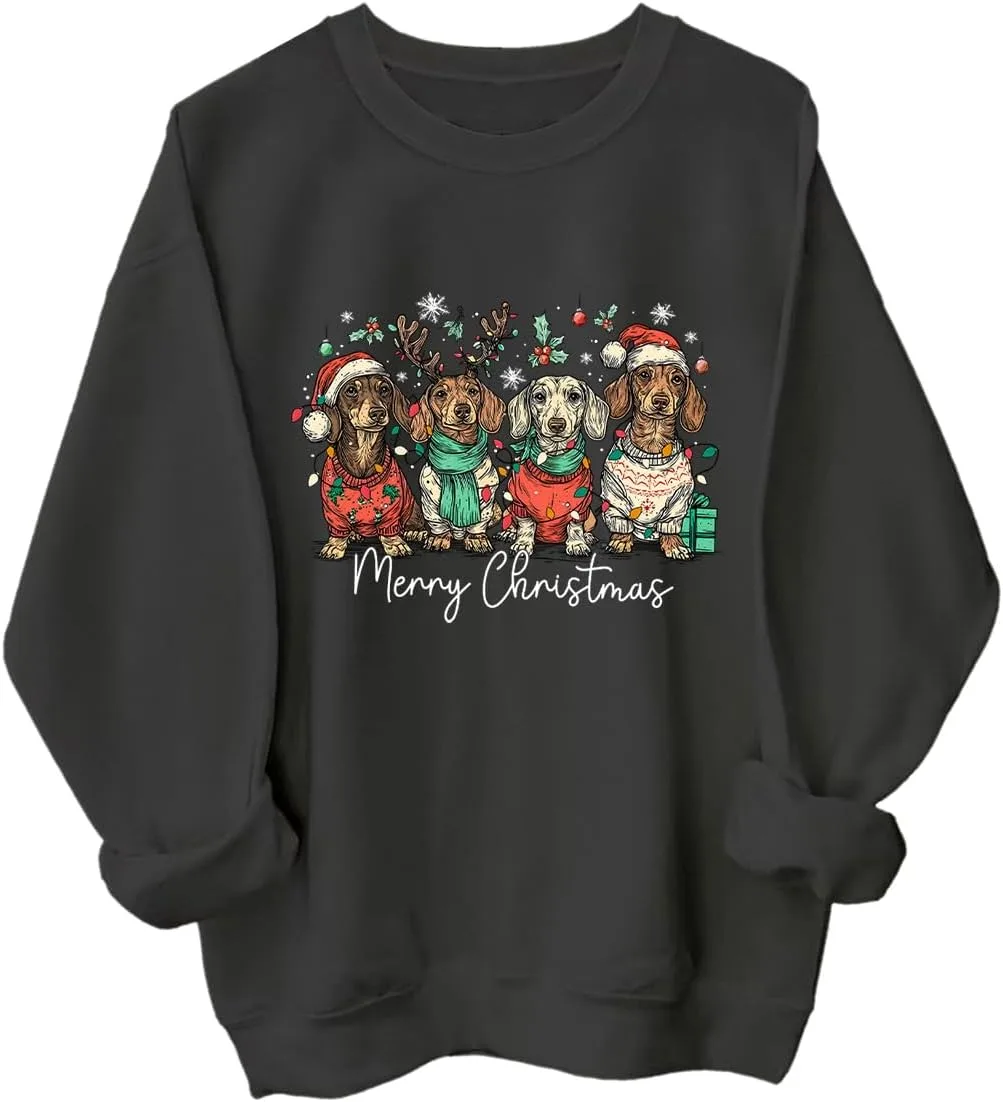 Свитшот с рождественским таксой Racsea
Свитшот с рождественским таксой Racsea