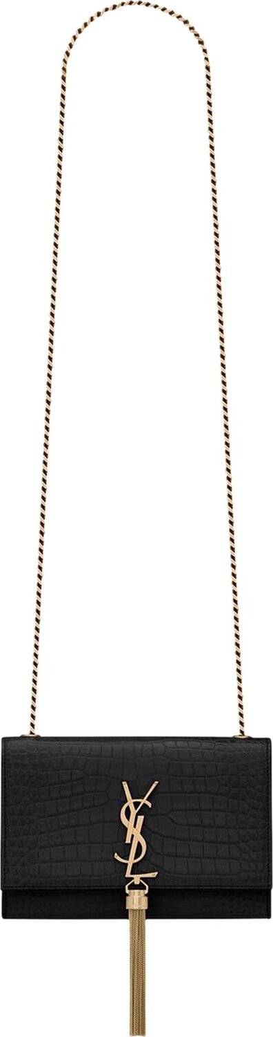 Сумка Saint Laurent Kate Crocodile Embossed Shoulder Bag Nero, черный
Сумка Saint Laurent Kate Crocodile Embossed Shoulder Bag Nero, черный