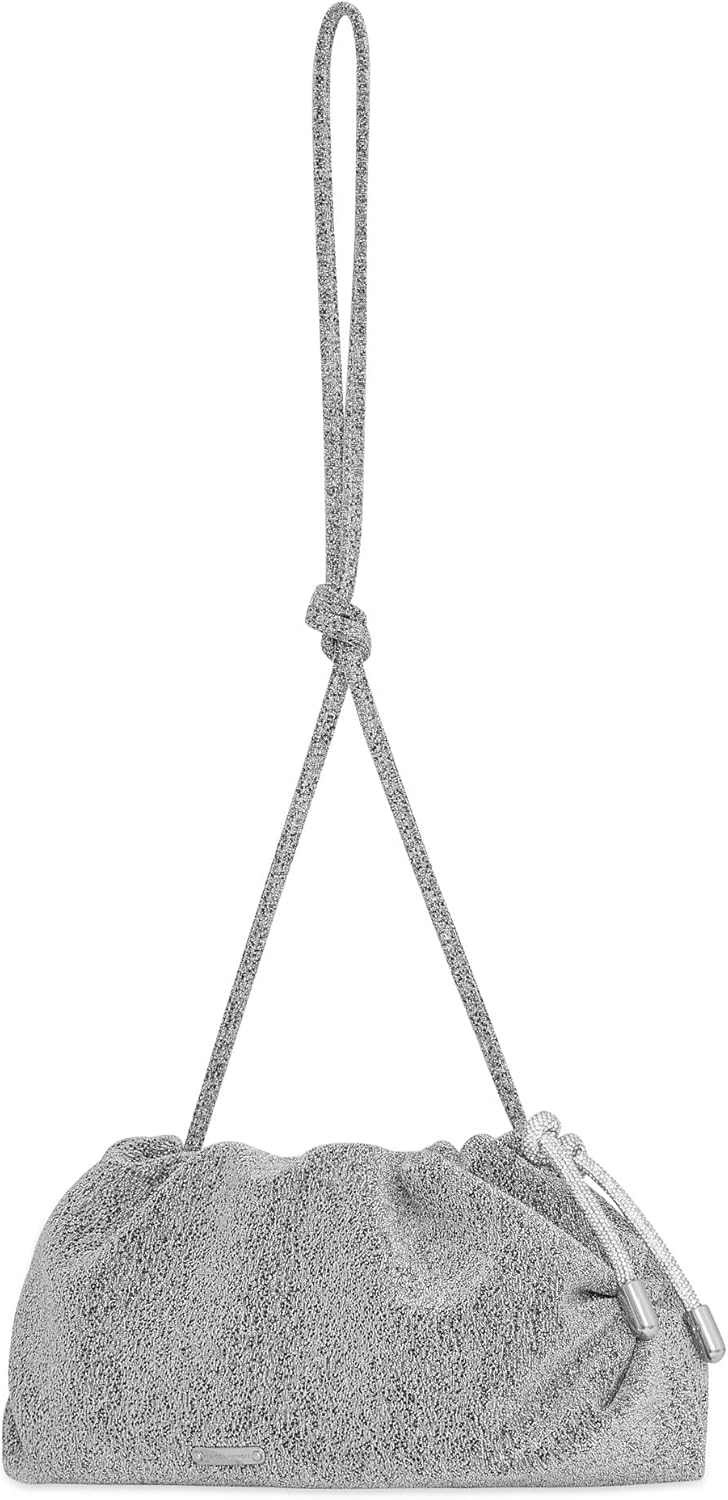 Женский завязанный клатч Rebecca Minkoff, серебристый, серебряный 
Женский завязанный клатч Rebecca Minkoff, серебристый, серебряный