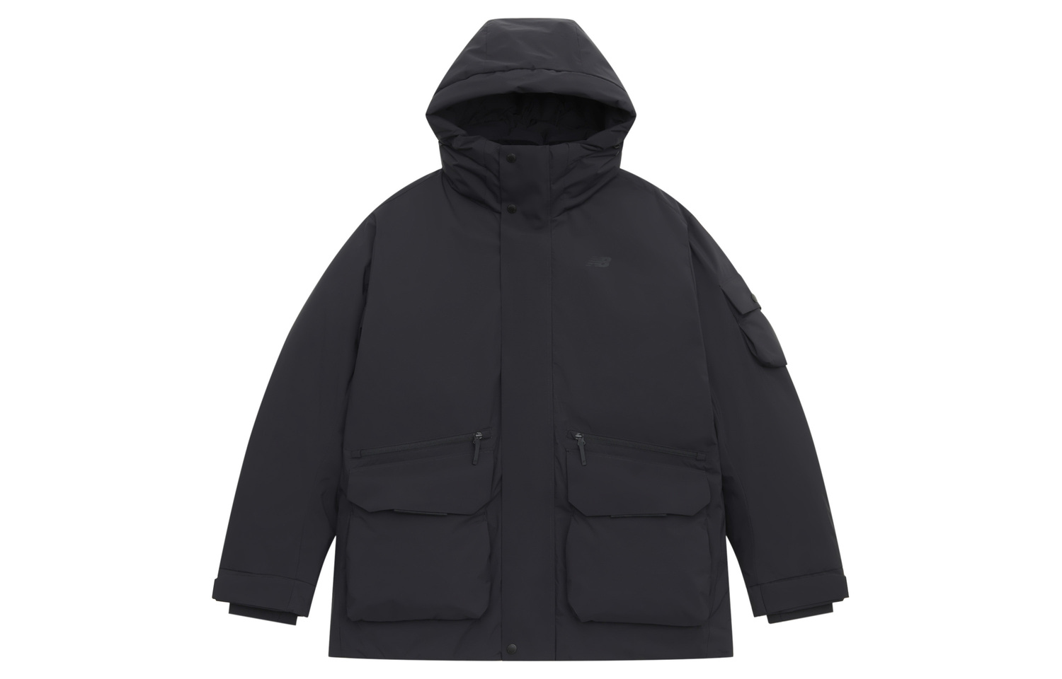 New Balance Мужская черная пуховая куртка, Black 
New Balance Мужская черная пуховая куртка, Black