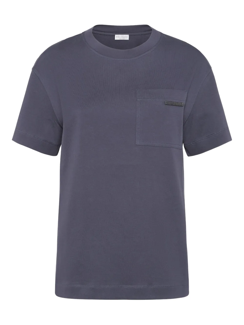 Футболка из джерси Brunello Cucinelli, синий 
Футболка из джерси Brunello Cucinelli, синий