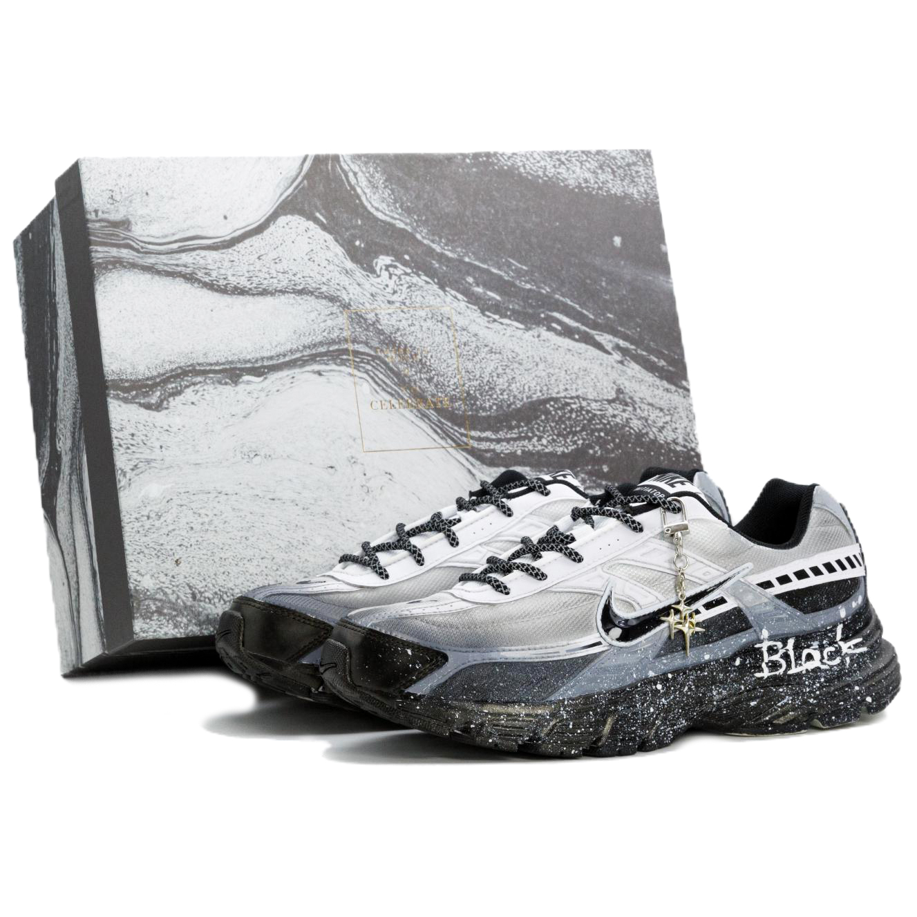 Nike Инициатор Амортизирующая поддержка Дышащие Низкие Повседневные городские кроссовки для бега и комьюта Мужские Черный Серебряный Ритм Мраморная коробка
Nike Инициатор Амортизирующая поддержка Дышащие Низкие Повседневные городские кроссовки для бега и комьюта Мужские Черный Серебряный Ритм Мраморная коробка