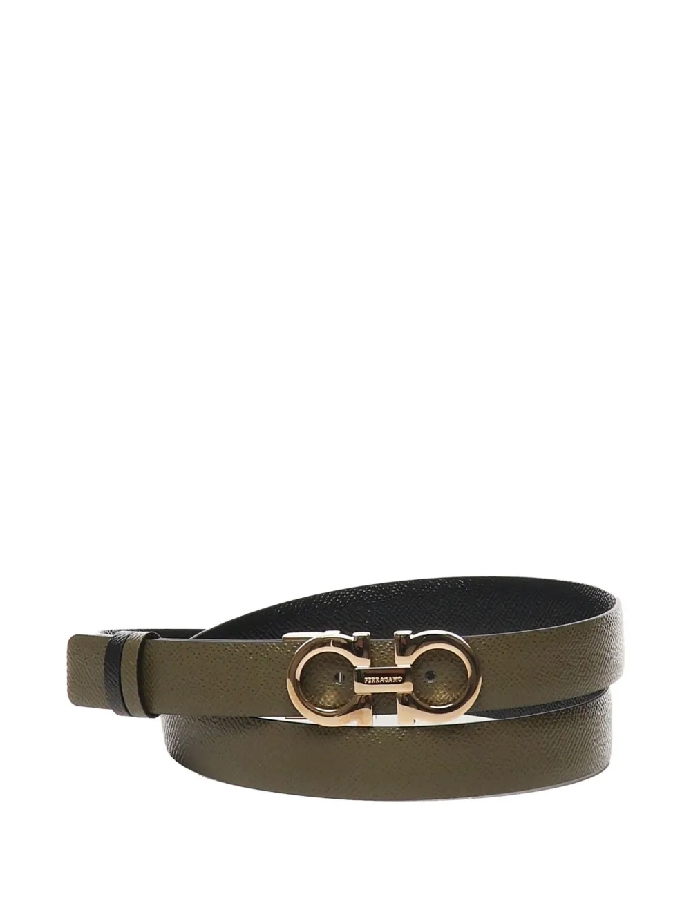 Двусторонний ремень с пряжкой Gancini Ferragamo, синий
Двусторонний ремень с пряжкой Gancini Ferragamo, синий