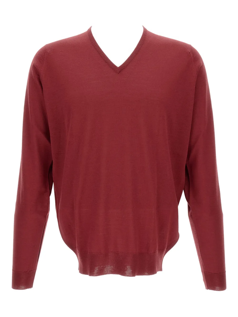 Джемпер с V-образным вырезом и длинными рукавами John Smedley, красный
Джемпер с V-образным вырезом и длинными рукавами John Smedley, красный