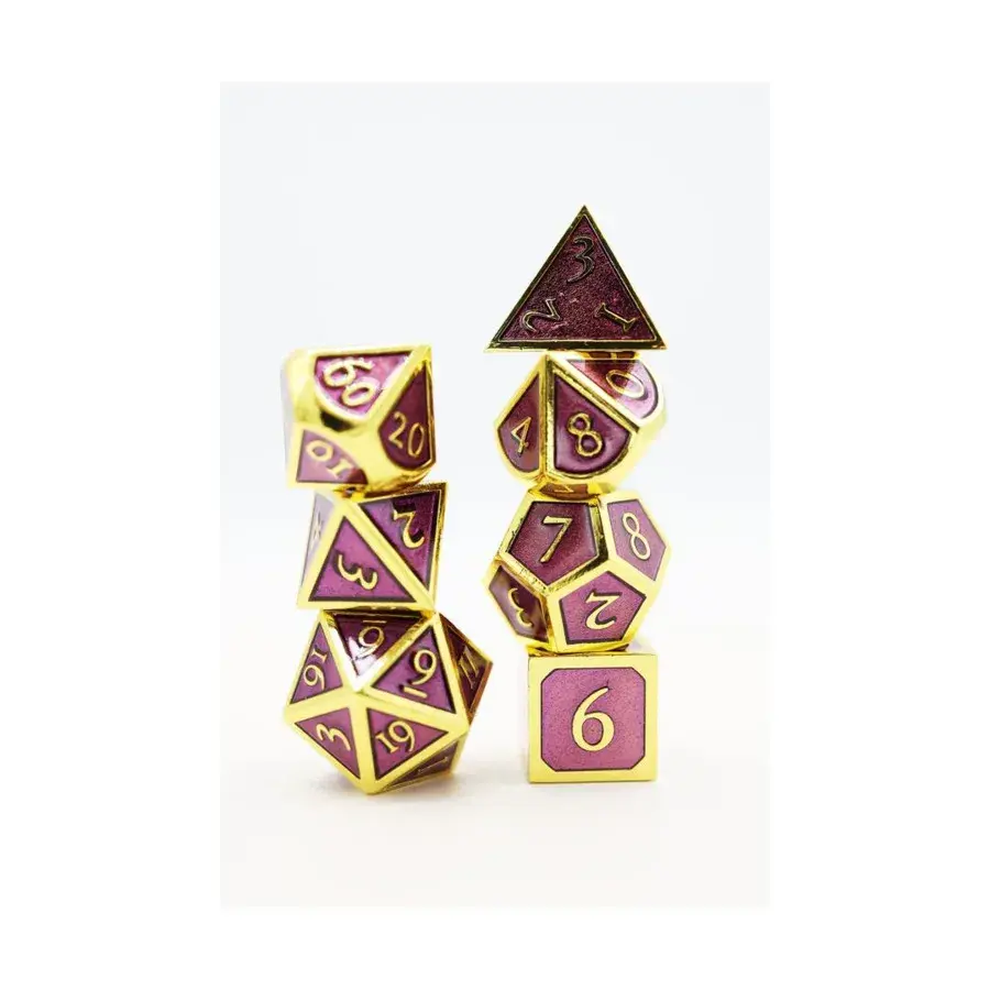Набор Poly — аметист с золотом (7), Dice Sets - Metal (Foam Brain Games)
Набор Poly — аметист с золотом (7), Dice Sets - Metal (Foam Brain Games)
